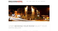 Desktop Screenshot of erguvanhotel.com