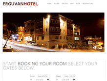 Tablet Screenshot of erguvanhotel.com